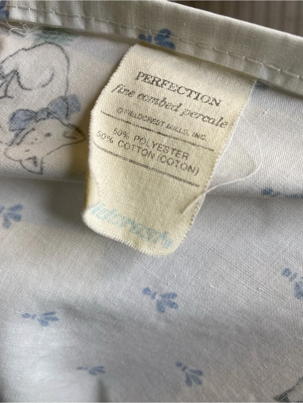 VTG Fieldcrest Full Flat Sheet Howard Kaplans French Country Pig Farmhouse 80’s